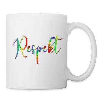 Demokratie Vielfalt Respekt - Tasse - Weiß - Rechts