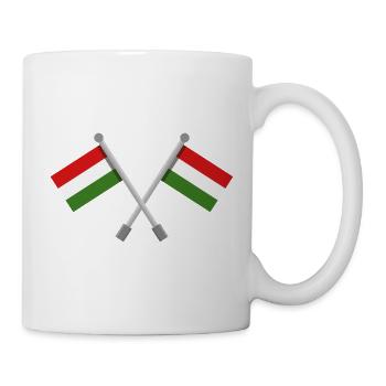 Ungarische Flagge - Tasse - Weiß - Rechts