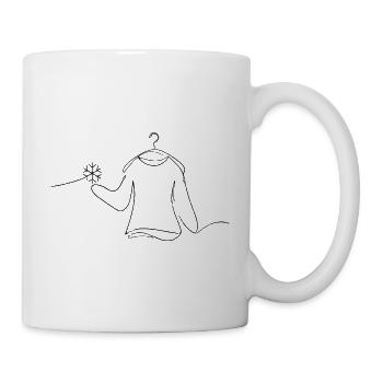 Pulli Linienkunst - Tasse - Weiß - Rechts
