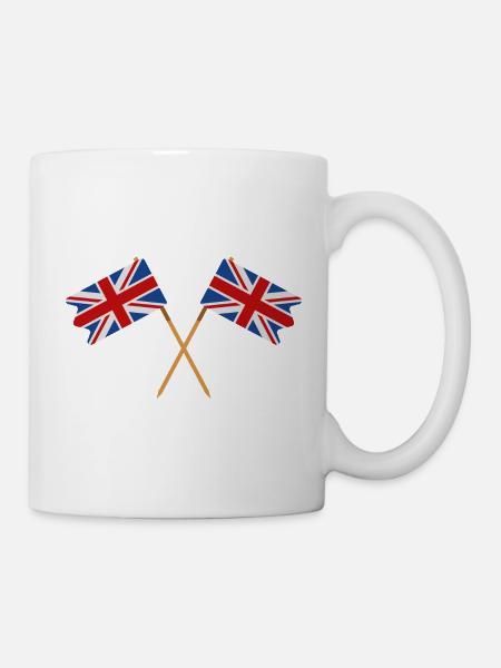 Flagge Großbritanniens - Tasse - Weiß