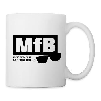 MfB Meister für Bäderbetriebe Bademeister Brille - Tasse - Weiß - Rechts