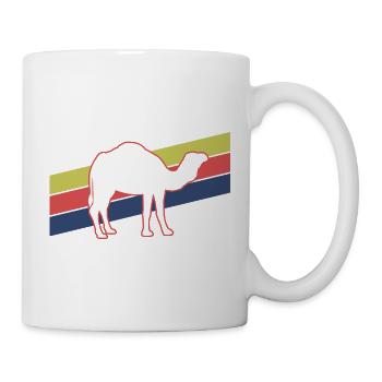 Kamel Silhouette Retro Style - Tasse - Weiß - Rechts