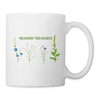 Wiese schätzt Blumen - Tasse - Weiß - Rechts