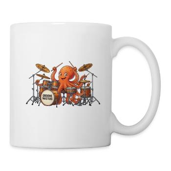 Octopus Drum Groove Masters - Tasse - Weiß - Rechts