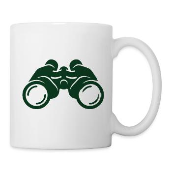 Fernglas Natur Silhouette - Tasse - Weiß - Rechts