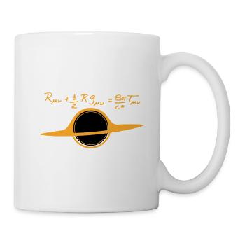 Schwarzes Loch - Tasse - Weiß - Rechts
