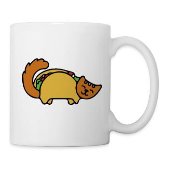 Taco-Katzenparade - Tasse - Weiß - Rechts