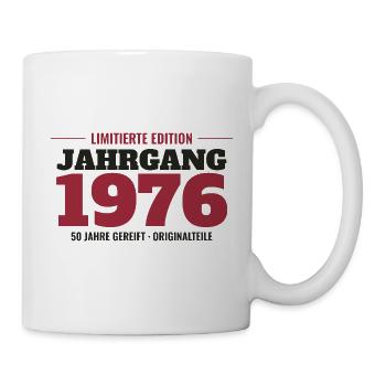 Jahrgang 1976 Limitierte Edition – 50. Geburtstag - Tasse - Weiß - Rechts