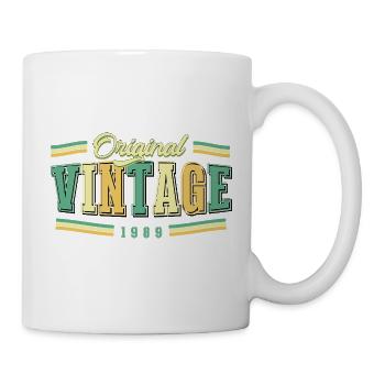 37. Geburtstag Original Vintage 1989 Retro - Tasse - Weiß - Rechts