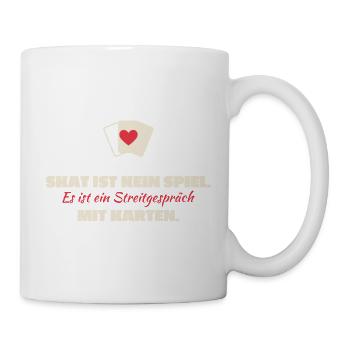 Skat Ist Kein Spiel: Streitgespräch Karten - Tasse - Weiß - Rechts