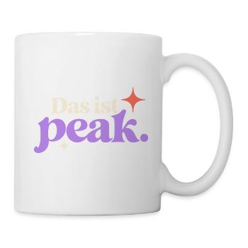 Das ist peak – Jugendwort Spruch für Teenager - Tasse - Weiß - Rechts