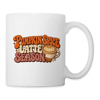 Pumpkin Spice Latte Season - Tasse - Weiß - Rechts