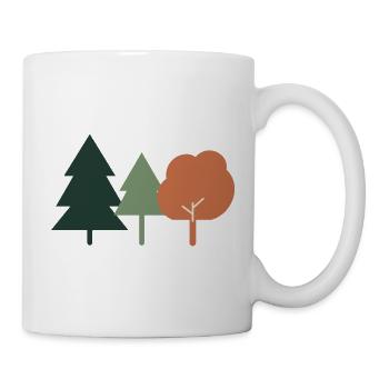 Drei Bäume - Tasse - Weiß - Rechts