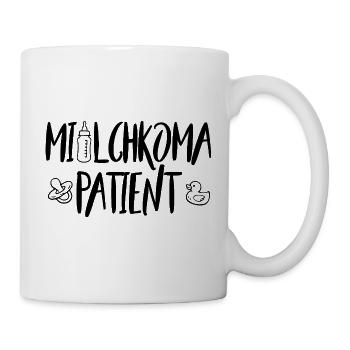 Lustige Babysprüche Milch Milk Ente Schnuller - Tasse - Weiß - Rechts