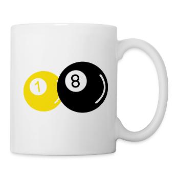 Billard - Tasse - Weiß - Rechts