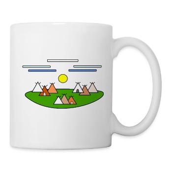 Hüttenlager am Sonnenhügel - Tasse - Weiß - Rechts