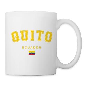 Quito Ecuador College Style - Tasse - Weiß - Rechts
