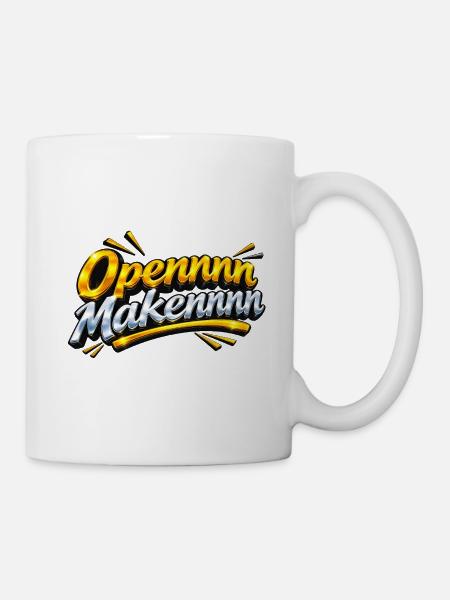 Openmm Make nn Metal Shine - Tasse - Weiß
