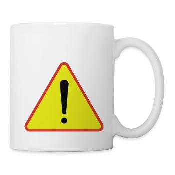 Warning Triangle - Mug - white - Right
