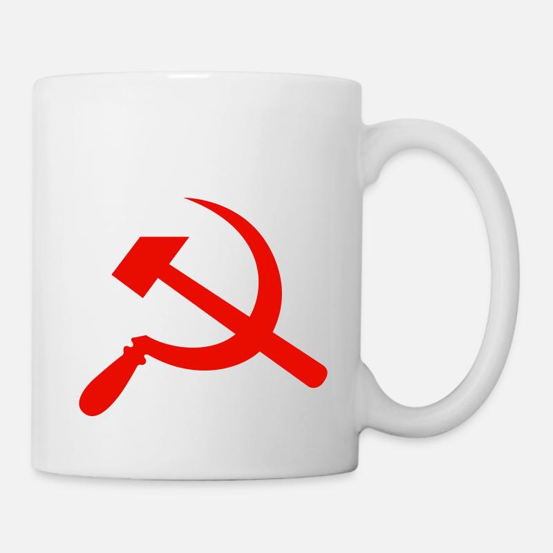 Hammer und Sichel - Tasse - Weiß