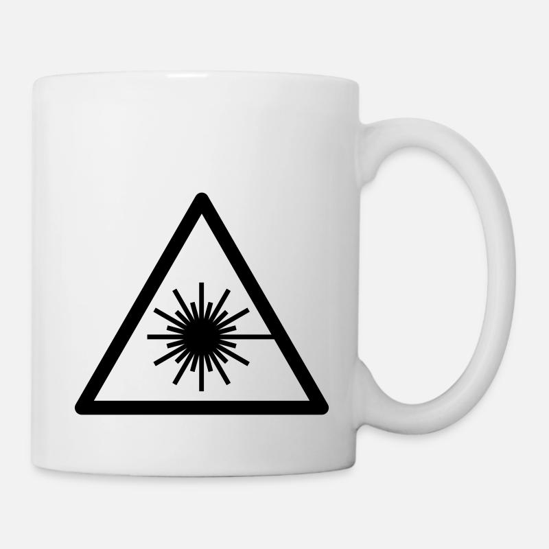 laser - Mug blanc - blanc