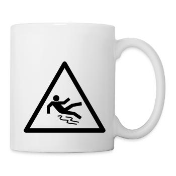 rutschgefahr - Tasse - Weiß - Rechts