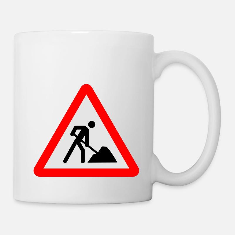 Baustelle - Tasse - Weiß