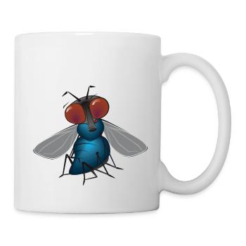 fliege - Tasse - Weiß - Rechts