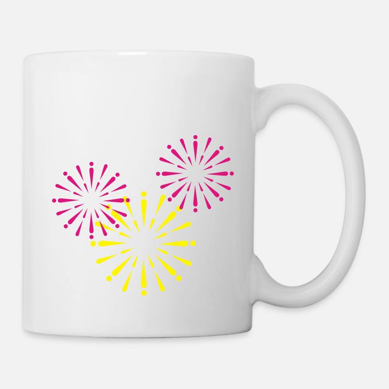 Feux d'artifice - Mug blanc - blanc