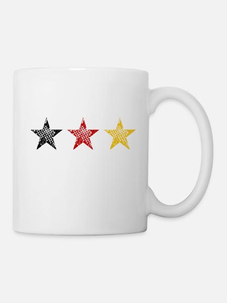 Weltmeistersterne (Deutschland, Fußball) - Tasse - Weiß