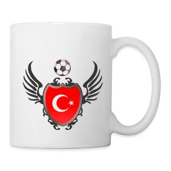 Turkey football (Coat of Arms & Wings) - Mug - white - Right