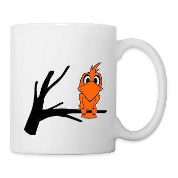vogel2 - Tasse - Weiß - Rechts