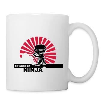 Ninja - Tasse - Weiß - Rechts