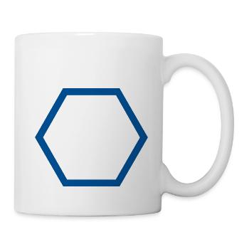 Hexagon Outline - Mug - white - Right