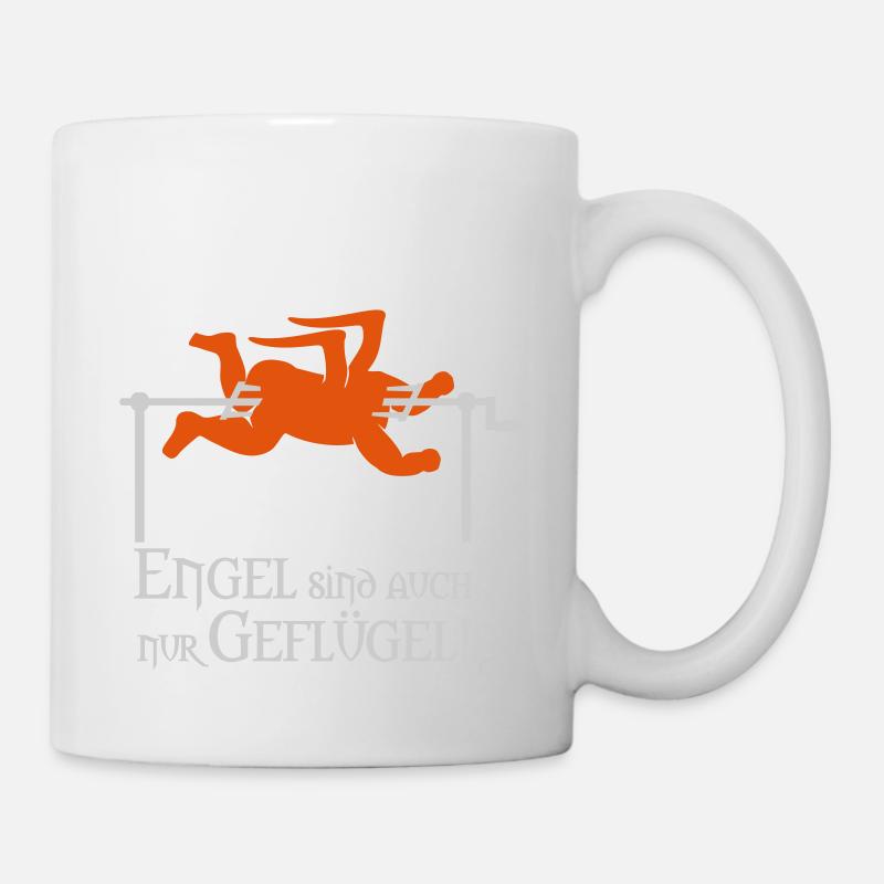 Engel sind auch nur Geflügel - Tasse - Weiß
