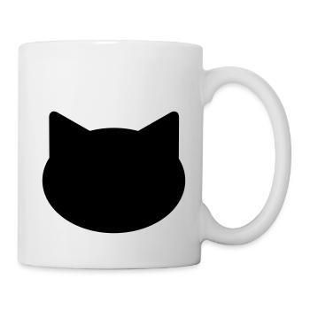 Hintergrund Katze - Tasse - Weiß - Rechts