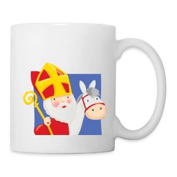 Sinterklaas op Schimmel - Mug - white - Right