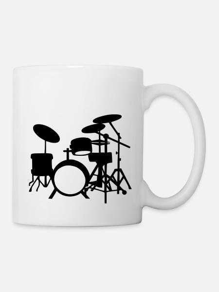 Batterie - Mug blanc - blanc