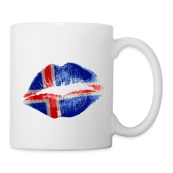 Kiss (Islande / Islande) - Mug blanc - blanc - Droite