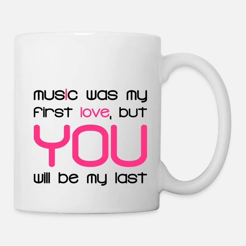 Music Was my First Love 2C - Mug blanc - blanc