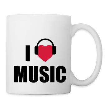 i love music - Tasse - Weiß - Rechts