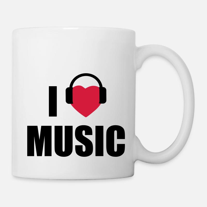i love music - Mug blanc - blanc