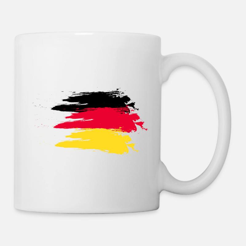 Germany smudge flag - Tasse - Weiß