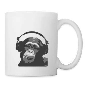 DJ MONKEY by wam - Tasse - Weiß - Rechts