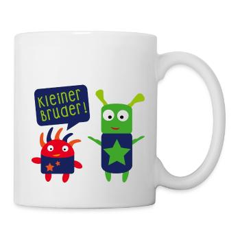 kleiner Bruder großer Bruder - Tasse - Weiß - Rechts