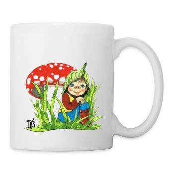 Gut Behütet - Wichtel - Tasse - Weiß - Rechts