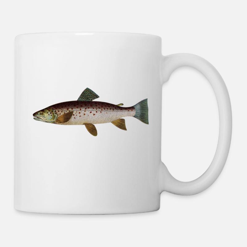 Forelle - Tasse - Weiß