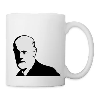 Sigmund Freud - Tasse - Weiß - Rechts