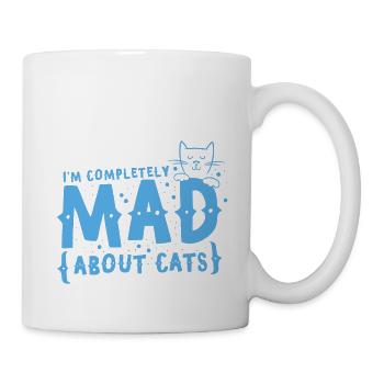 I'm completely mad about CATS - Mug - white - Right