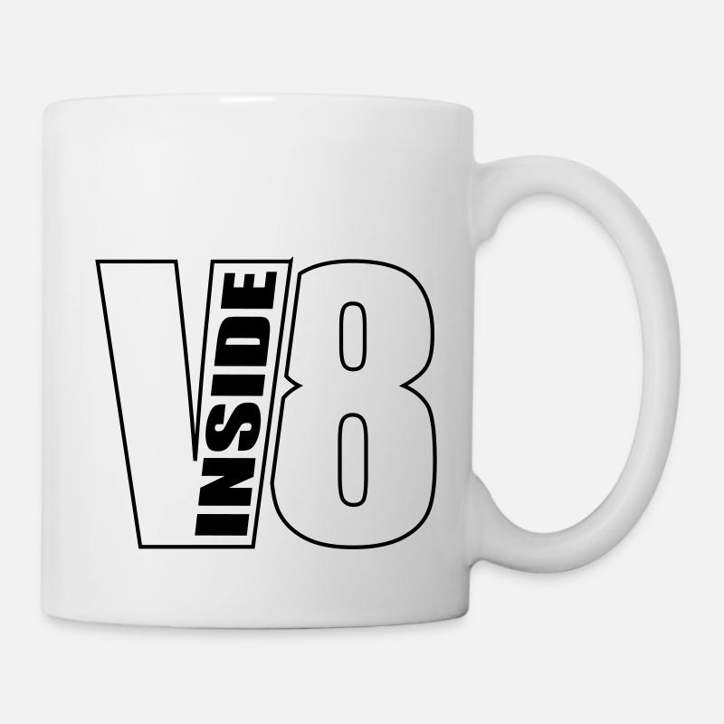 V8 INSIDE W2 - Mug blanc - blanc